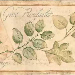 LEAVES WALLPAPER BORDER B4192 - Picture 1 of 2