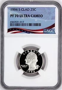 1994-S Washington Proof Quarter, Graded PF70UC by NGC * Registry Quality Coin! - Picture 1 of 4