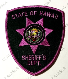 STATE OF HAWAII SHERIFF'S DEPT. BREAST CANCER AWARENESS PINK PATCH (PK1) - Picture 1 of 3
