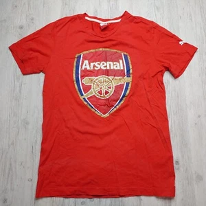 PUMA Arsenal Gunners FC Graphic T-Shirt Football Soccer Fan Tee Red Size Small - Picture 1 of 10