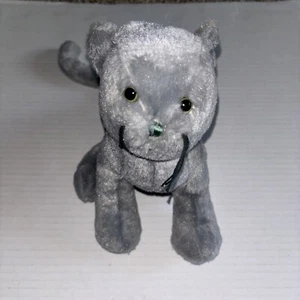 Webkinz Ganz Charcoal Grey Cat Kitty Soft Plush Stuffed Animal No Code HM152 - Picture 1 of 7