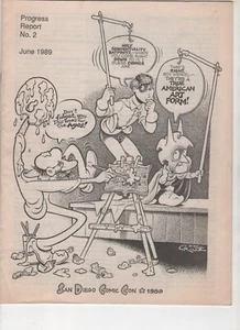 San Diego Comic Con 1989 Fortschrittsbericht #2, SDCC, Sehr guter Erhaltungszustand 8.0, 1989 - Bild 1 von 2