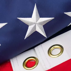 Amerikanische Flaggen für außen 3X5, 100% in USA Anti-Tear für außen lebendige Farben - Bild 1 von 12