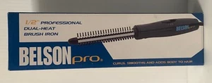 Belson Pro 1/2 Inch Professional Dual-Heat Curling Brush Iron Hair Styling Tool - Picture 1 of 9