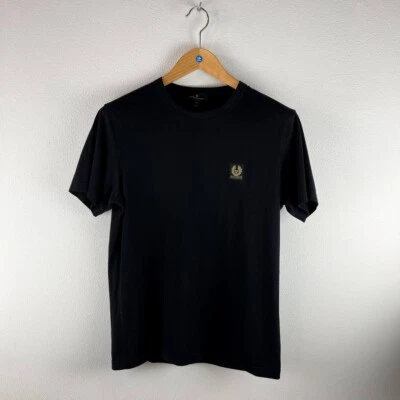 Camiseta Belstaff logotipo caixa manga curta masculina tamanho M - Imagem 1 de 4