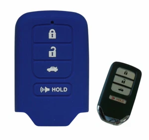 Key Fob Keyless Entry Rubber Remote Cover Fits Honda Civic Accord Pilot CRV HRV - Picture 1 of 1