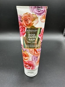 Crema corporal de lluvia de agua de rosas Harry Slatkin Scentworx 8 oz nueva sellada - Imagen 1 de 7