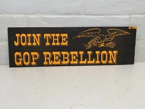 Vintage Join The GOP Rebellion Political Bumper Sticker Unused Republican Party - Picture 1 of 6
