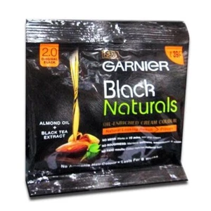 Garnier Black Naturals Oil Enriched Cream Colour CREAM HAIR COLOUR PACK OF 10 - Picture 1 of 1