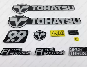 Juego de calcomanías de motor fueraborda Tohatsu 9,9 hp 9,9 hp - Imagen 1 de 4