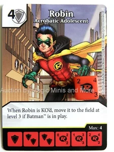 Justice League ~ ROBIN Acrobatic Adolescent #127 rare Dice Masters DC card - Picture 1 of 1