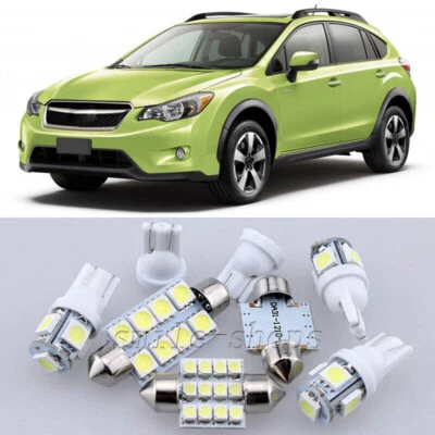 10×Xenon White LED Interior Light Kit for Subaru XV Crosstrek 2013-2014 - Image 1 of 4