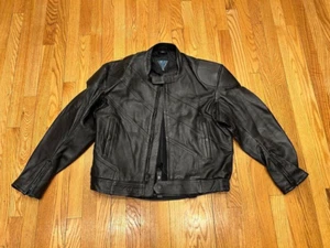 Vintage Vetter Leathers Cafe Racer Leather Motorcycle Jacket Mens Black 48 - Picture 1 of 13