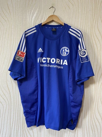 SCHALKE 2002 2004 HOME FOOTBALL SHIRT SOCCER JERSEY ADIDAS sz 2Xl #14 ASAMOAH Cover
