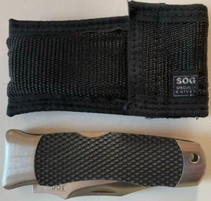 Unused SOG folding knife Tomcat Total 8.25 inch Blade 3.75 inch with case - Picture 1 of 7