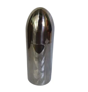 Vintage MCM Metrokane Stainless Steel Bullet Shaped Cocktail Shaker GUC 4pc - Picture 1 of 15