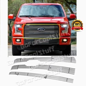 FOR 15 16 17 Ford F150 Lariat/King Ranch W/O Camera T Billet Grille Grill Insert - Picture 1 of 1