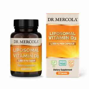 Liposomal Vitamin D D3 1000 IU Dr. Mercola 30 Day Supply 30 Capsules Supplement