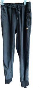 RVCA Yoga Jogger Capri Pants Size XS Black Drawstring Waist Stretch Athletic Gym - Picture 1 of 8