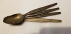 4 ANTIQUE VINTAGE COLLECTIBLE SPOON 6",WM ROGERS SILVER PLATE