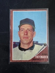 1962 TOPPS BASEBALL SET-BREAK #227 BOBBY TIEFENAUER - Picture 1 of 2