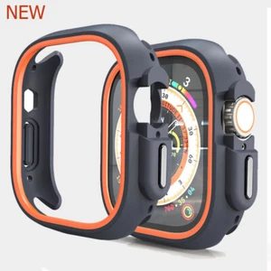 For Apple Watch Ultra 49mm 44mm 45mm TPU Protective Case Silicone Bumper Cases C - Picture 1 of 30