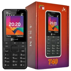 BNIB Greentel T40 Dual/Triple/Quad 4 SIMs 2G Feature Cellphone Factory Unlocked - Picture 1 of 11