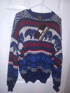 Demetre Ski Sweater Mens Medium Vintage New with Tags - Picture 1 of 7
