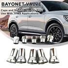4X Silver Valve Stem Caps Covers Sleeve Chromiescar/Truck/Bicycle Tr413 L5a0