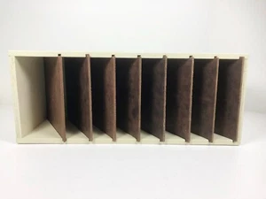Vintage Wood 7 Slot Box Rack Country Farm House Primitive Rustic Handmade - Picture 1 of 9