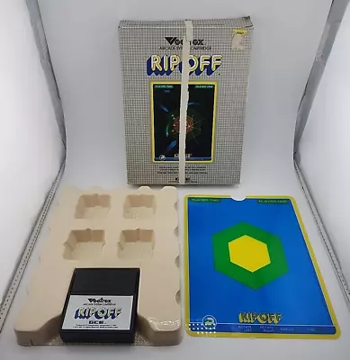 Rip Off -  CIB - Vintage 1982 Vectrex Overlay, Box, Cartridge Tested - Image 1 of 4