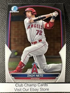 Ángeles de béisbol 2023 #BCP-64 Zach Neto Bowman Chrome Prospect - Imagen 1 de 2