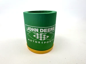 Coozie de espuma verde amarillo John Deere Motorsports Chad Little #23 de colección hecho en EE. UU. - Imagen 1 de 6