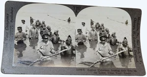 Antiker Keystone Russische Fischer Wolga Fluss Stereoansicht - Bild 1 von 3