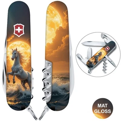 Navaja suiza espartana Victorinox diseño CABALLO MAJESTUOSO ESTERA BRILLO especial Foto 1 de 4