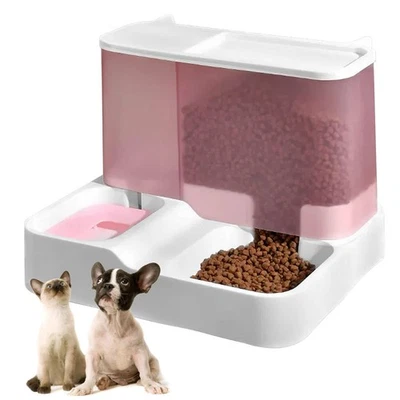 All-in-One Alimentador Automático para Gatos e Dispensador de Água Conjunto Gravidade Ração para Gatos e ... - Imagem 1 de 4