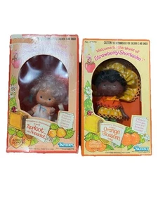 Vintage Strawberry Shortcake Dolls Friends Orangenblüte 43070 & Apricot 43370 - Bild 1 von 12