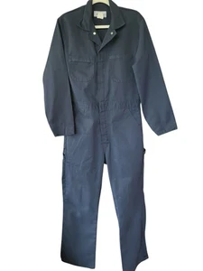 Sears Roebucks Vintage Coveralls Men's Size 40 R Mechanic Jumpsuit Navy - Picture 1 of 4