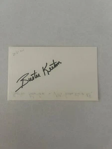 buster Keeton Milwaukee brewers auto autograph signed index card - Picture 1 of 1