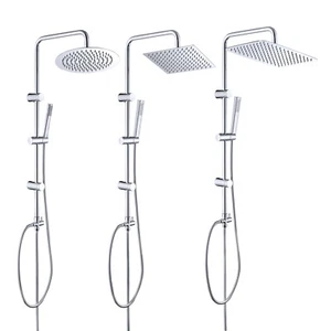 JOHO Edelstahl Regendusche Duschsystem Massage Duschpaneel mit Handbrause Chrom - Bild 1 von 51