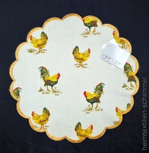PLAUENER SPITZE ® Tischdeckchen OSTERN Tischdecke HUHN Osterdeckchen Deckchen - Picture 1 of 4
