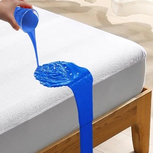 EXTRA TIEFER WASSERDICHTER MATRATZENSCHONER SPANNBETTBEZUG ALLERGENFREI - Bild 1 von 132