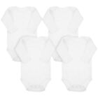  4 Pcs Baby Short Sleeve Romper Newborn with Sleeves Rompers Clothing
