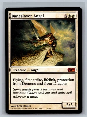 Magic the Gathering Magic 2010 Baneslayer Angel #4/249 MTG TCG CCG M10 - Image 1 of 2