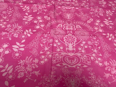 Hot Pink Fabric, Floralism Blush - Essentials II - Pat Bravo Quilting Fabric OOP - Image 1 of 4