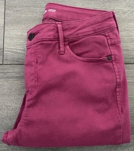 Old Navy Rockstar Jeans weinrot lila Denim Damengröße 6 " - Bild 1 von 5