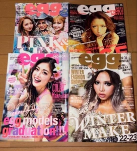 Ei Japanisch Tokyo Shibuya Gal Mädchen Mode Magazin 4er Set 2023 Kawaii - Bild 1 von 1