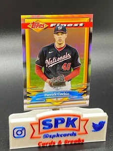 2021 Topps Finest Flashbacks PATRICK CORBIN REFRACTOR NATIONALS #124 - Picture 1 of 1