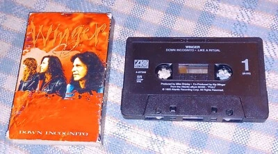 WINGER - Down Incognito / Like A Ritual -  CASSETTE Single ATLANTIC 1993 - Image 1 of 2