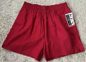 KEY Elements Women's Size L Red 100% Cotton Elastic Waist Casual Shorts NWT - Picture 1 of 7